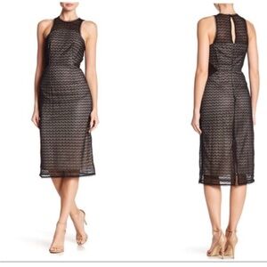 NSR Halter Crochet Midi Dress Size SMALL
